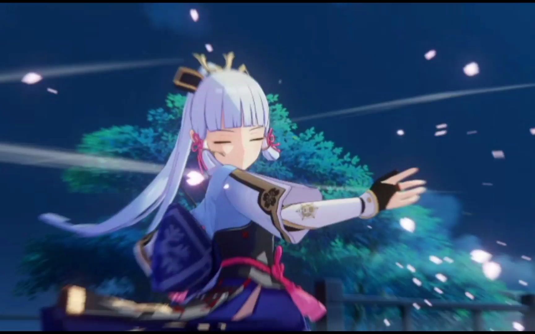 莫言:原神神里绫华高燃抽卡动画