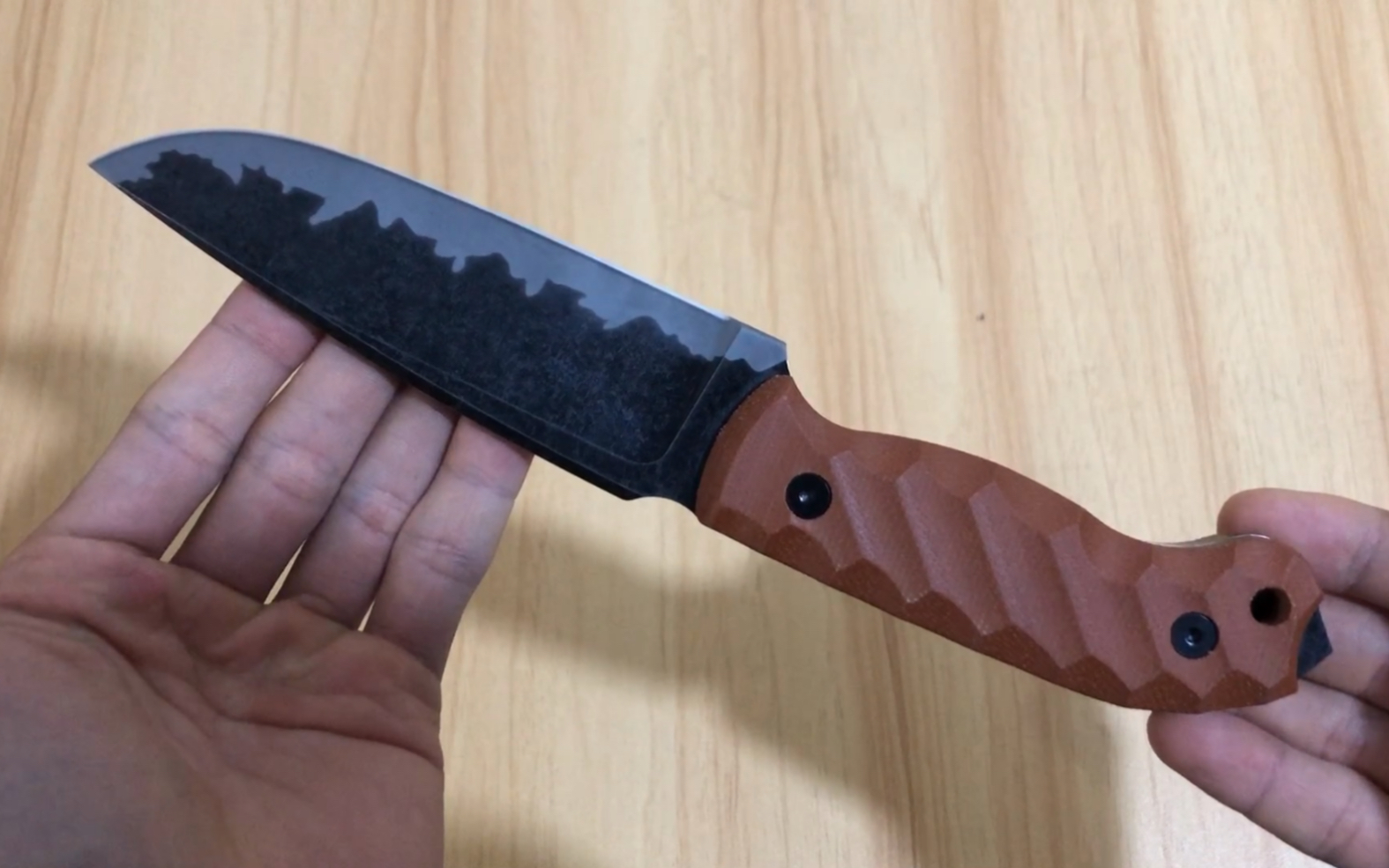 复刻美国传奇刀匠daniel winkler丹尼尔温克勒abs刀匠协会ms级锻刀