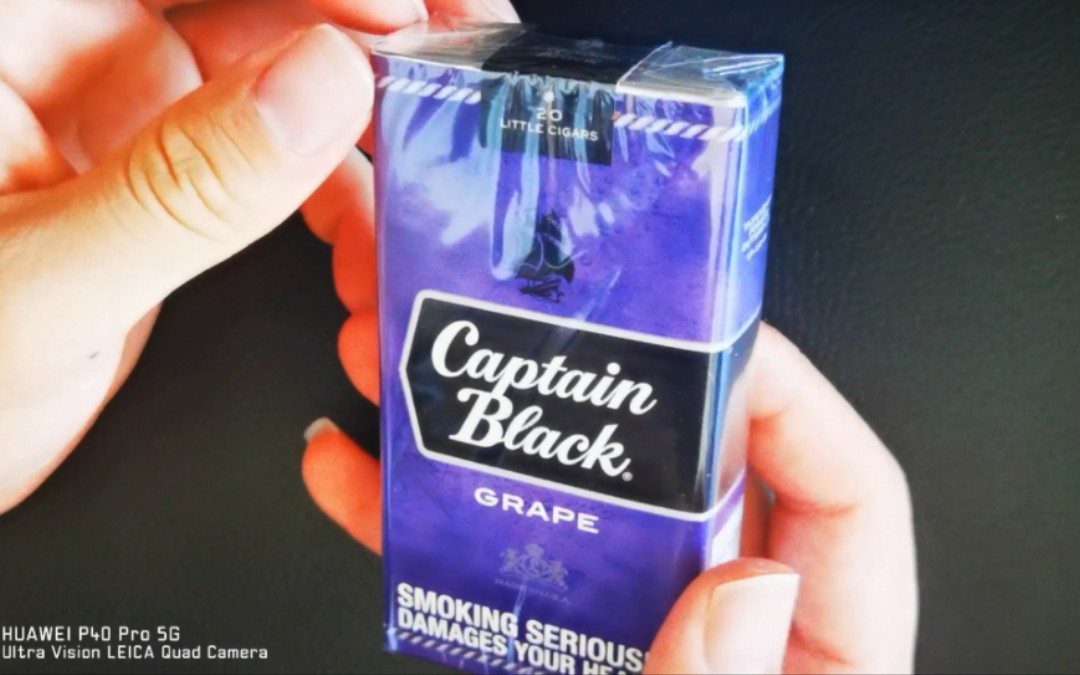 muc乌鸦(外烟测评)美国CAPTAIN BLACK GRAPE美国葡萄帆船雪茄哔哩哔哩bilibili