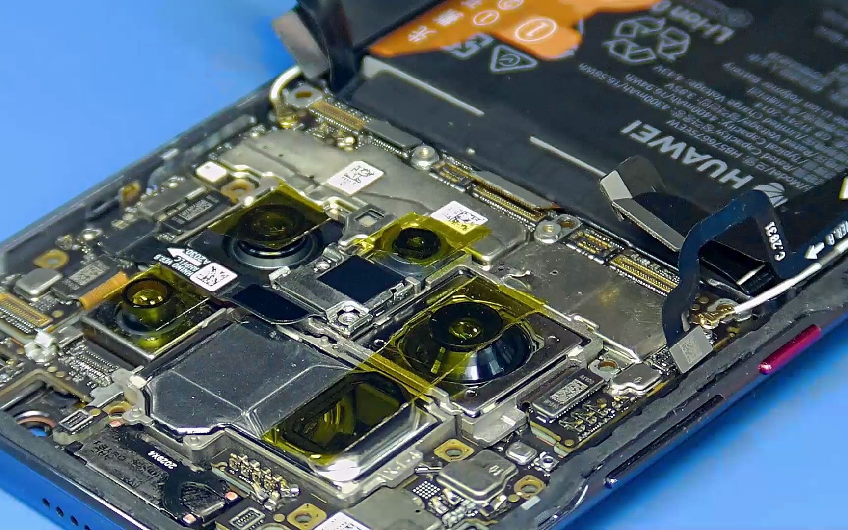 mate40rs保时捷重摔后导致无法显示如何用最低成本完美修复