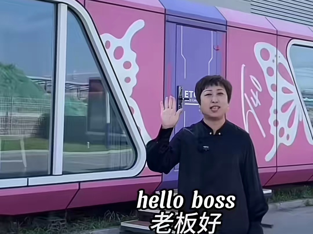 东北大姨英语硬控全世界,hello boss!哔哩哔哩bilibili