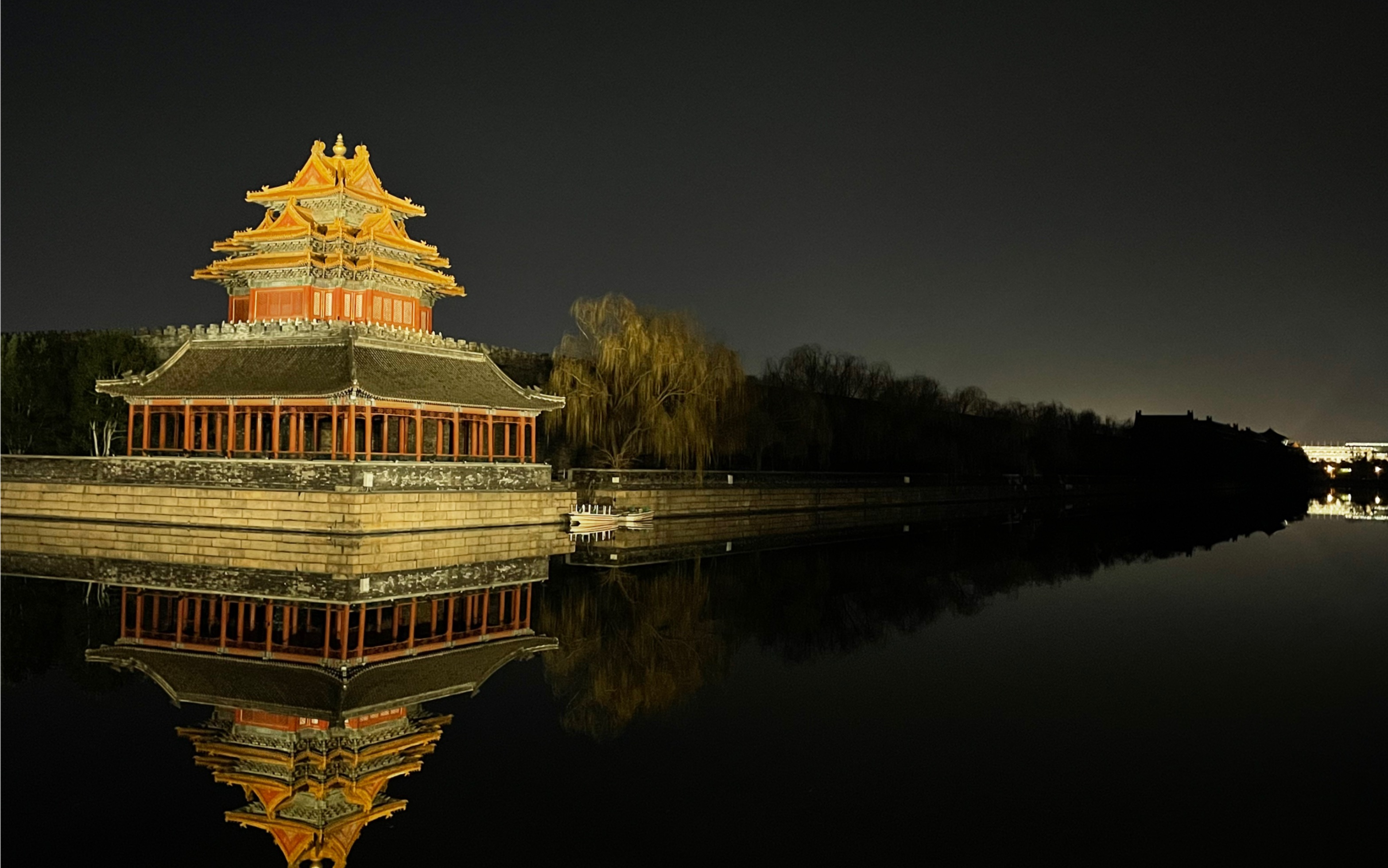 故宫角楼夜景几点亮灯图片