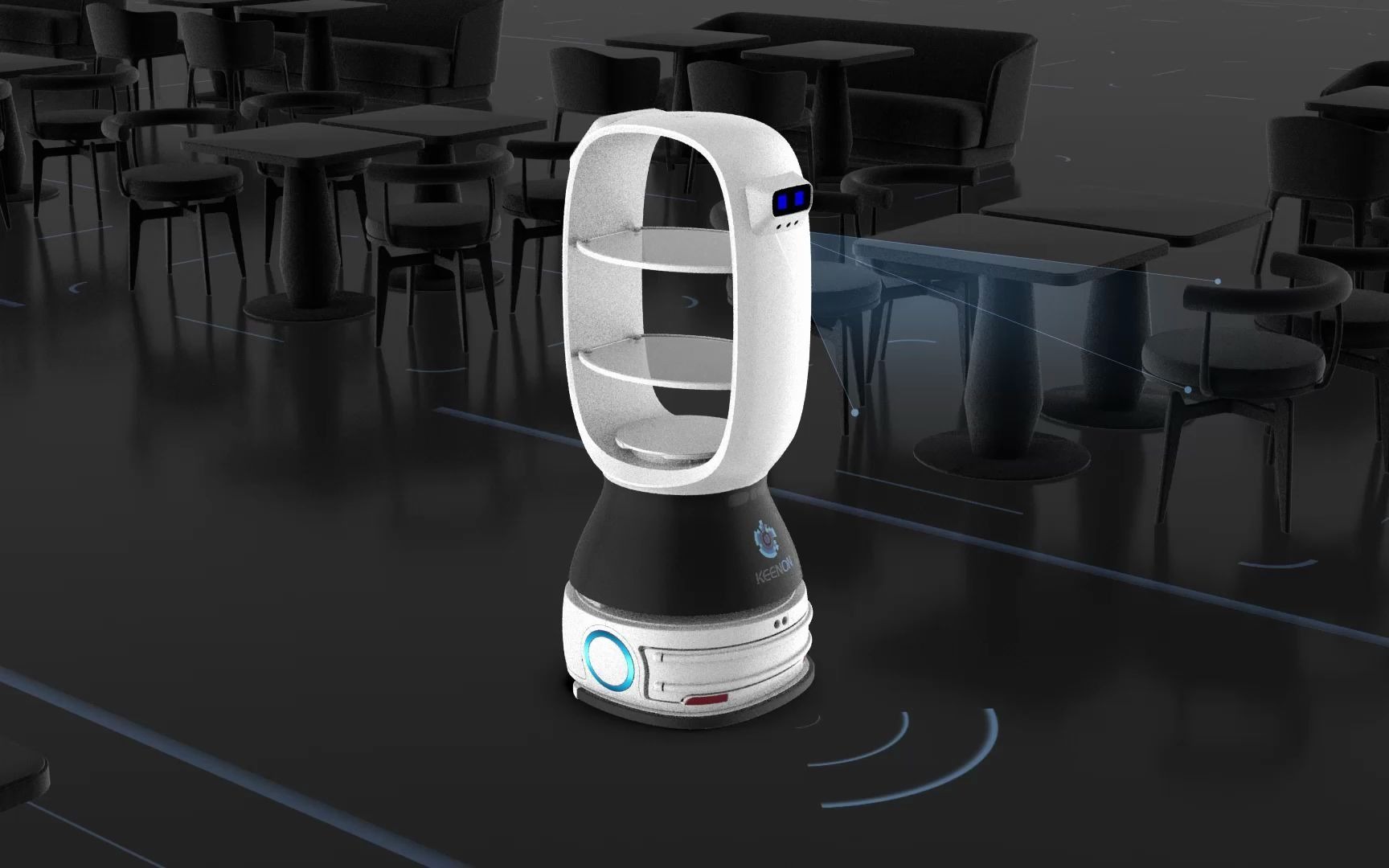 无人驾驶技术让避障更精准擎朗送餐机器人t1体验