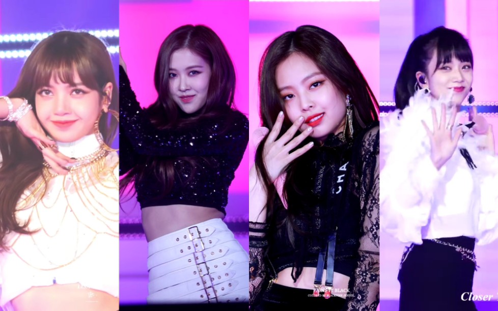 【4k】blackpink-so hot 超全舞台 个人直拍 2017sbs歌谣大战