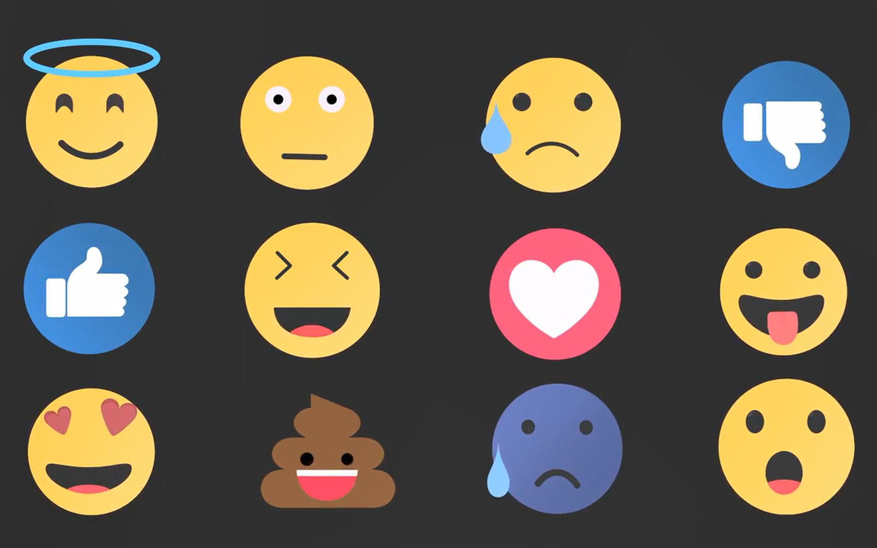 fcpx模板-facebook表情包动态表情包 final cut pro模板