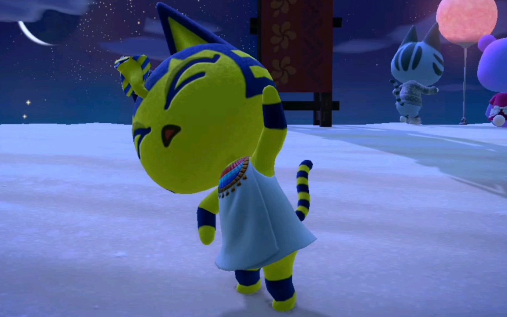 【动森】艳后猫猫的夜晚做操时间(纯享版)_集合啦!动物森友会