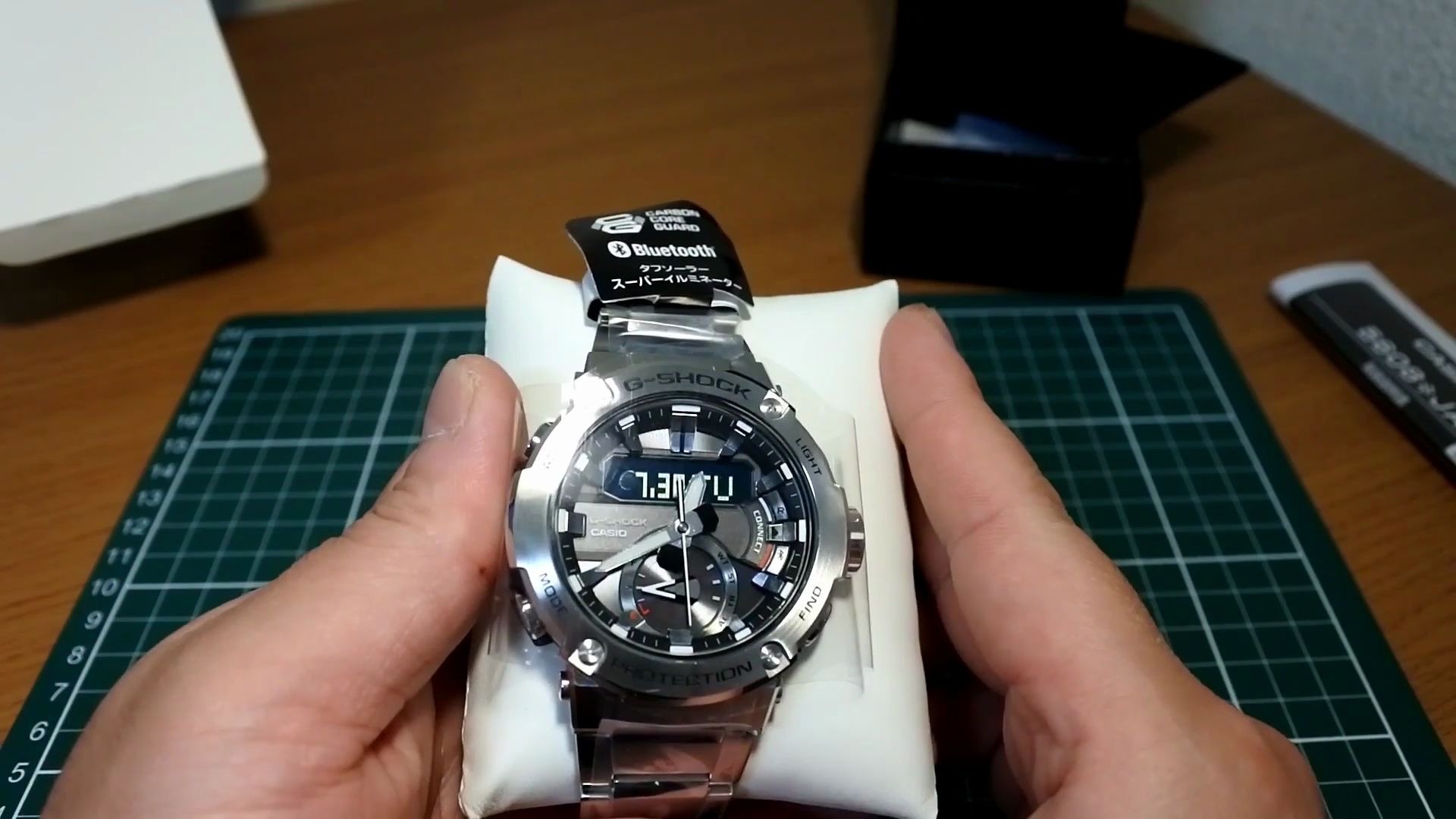 卡西欧光动能蓝牙手表gst b200开箱视频_哔哩哔哩_bilibili