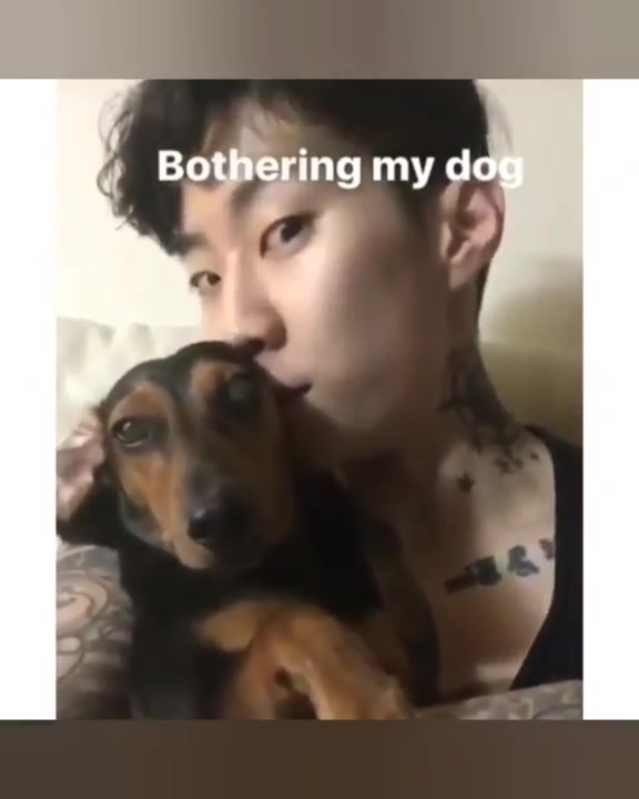 【j park】朴宰范和狗狗的有爱瞬间