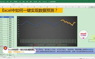 下载视频: Excel中如何一键实现数据预测？