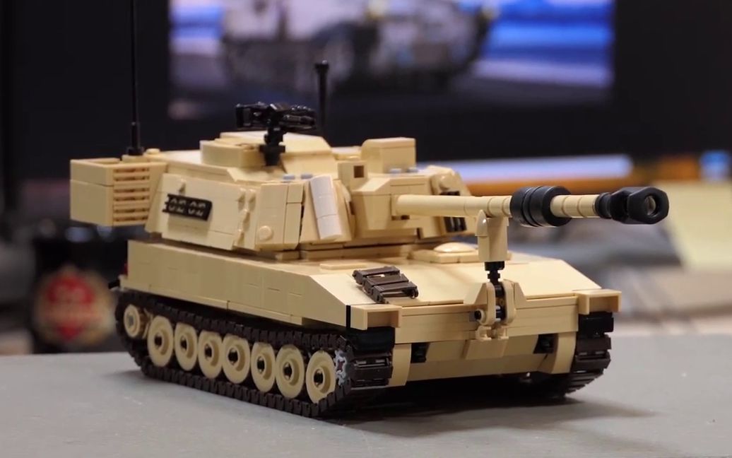 brickmania m109自行榴弹炮 m109 paladin - custom military lego