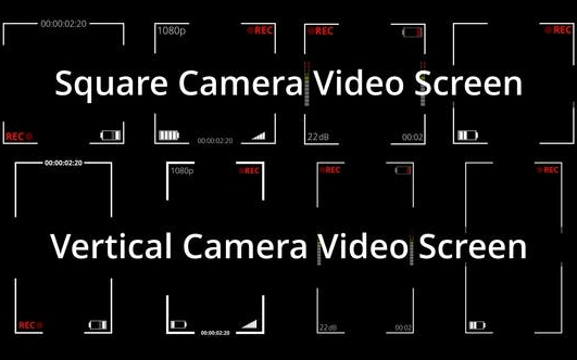 DaVinci Resolve达芬奇模板8套手机摄相机屏幕取景框画面摄像机拍摄画面屏幕取景框画面正方形竖屏哔哩哔哩bilibili