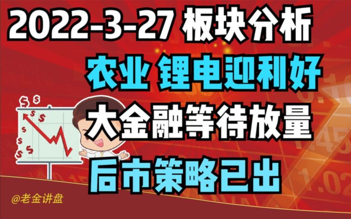 【20220327 板块分析 独家解读】:锂电池板块迎利好,大金融板块等待量能!哔哩哔哩bilibili