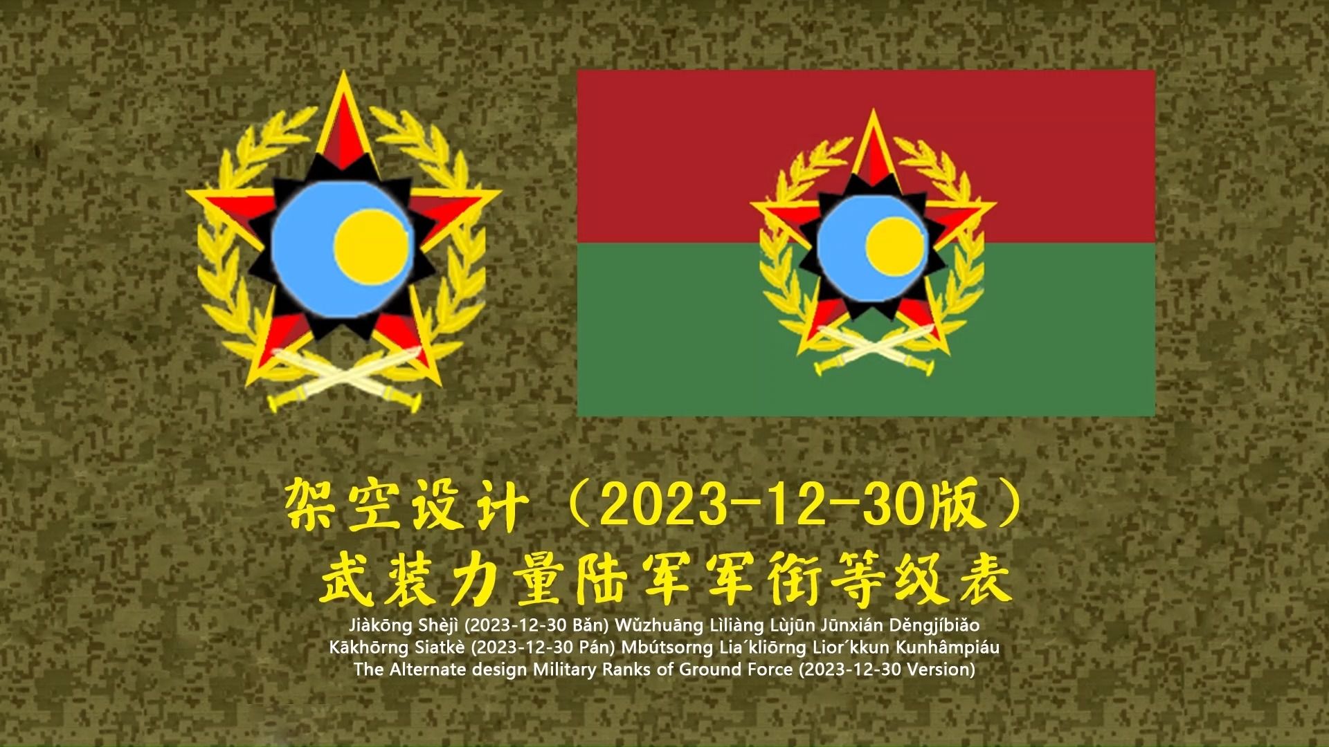 【架空军衔设计】陆军军衔等级表(20231230改进)哔哩哔哩bilibili