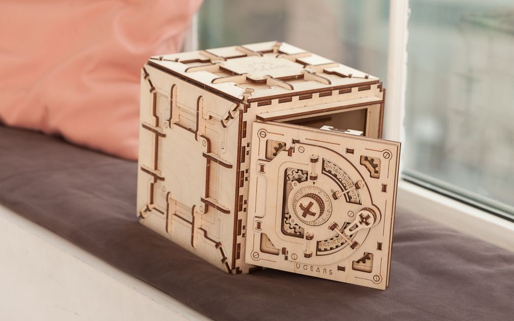 乌克兰ugears保险箱密码箱安装制作视频教程