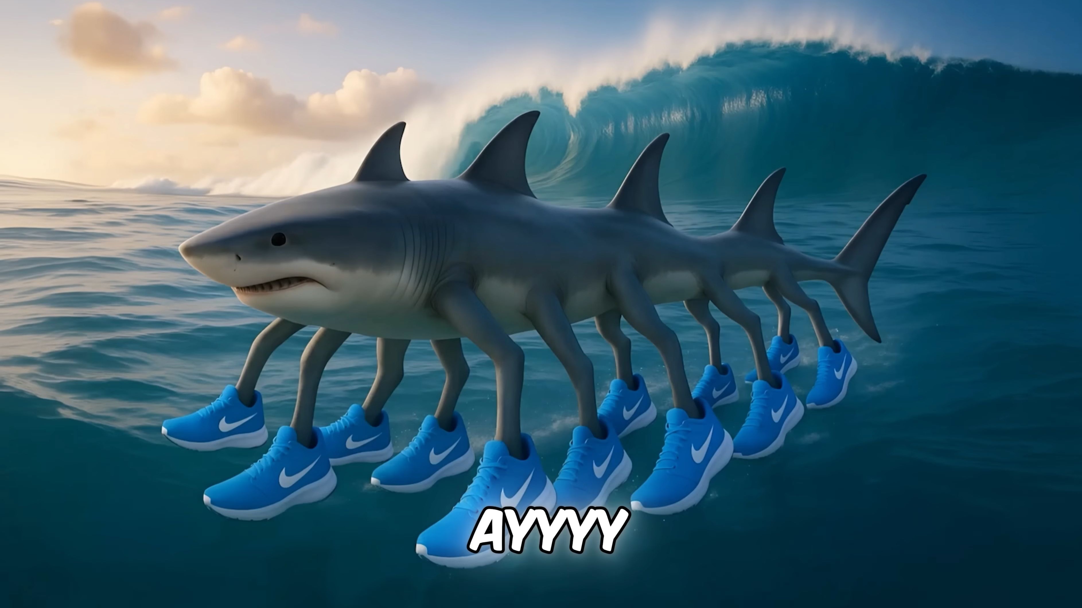 变异版ai山海经!tralalero tralala shark!