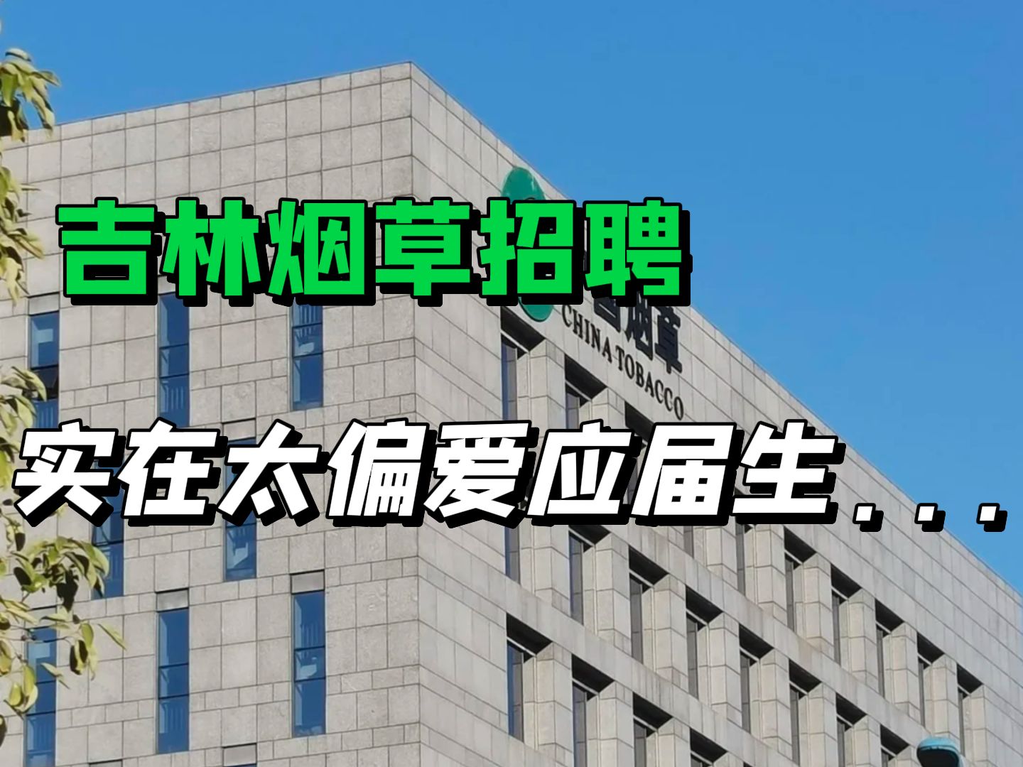 不限地域、线上考试!!吉林烟草6月疯狂捞人,应届生来一个进一个!!!国企招聘丨烟草考试哔哩哔哩bilibili