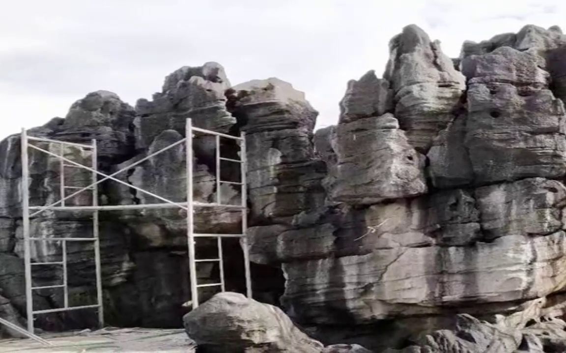 惠州假山厂家 人造仿石塑石超薄仿真假山空心体人造山石 园林景观设计