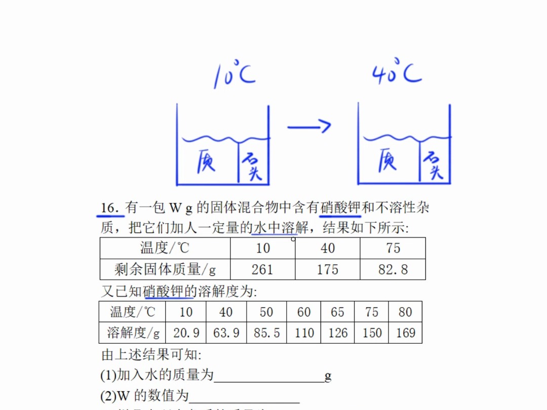 抖音第1370,已发,八上,第3课时 溶解度,16哔哩哔哩bilibili