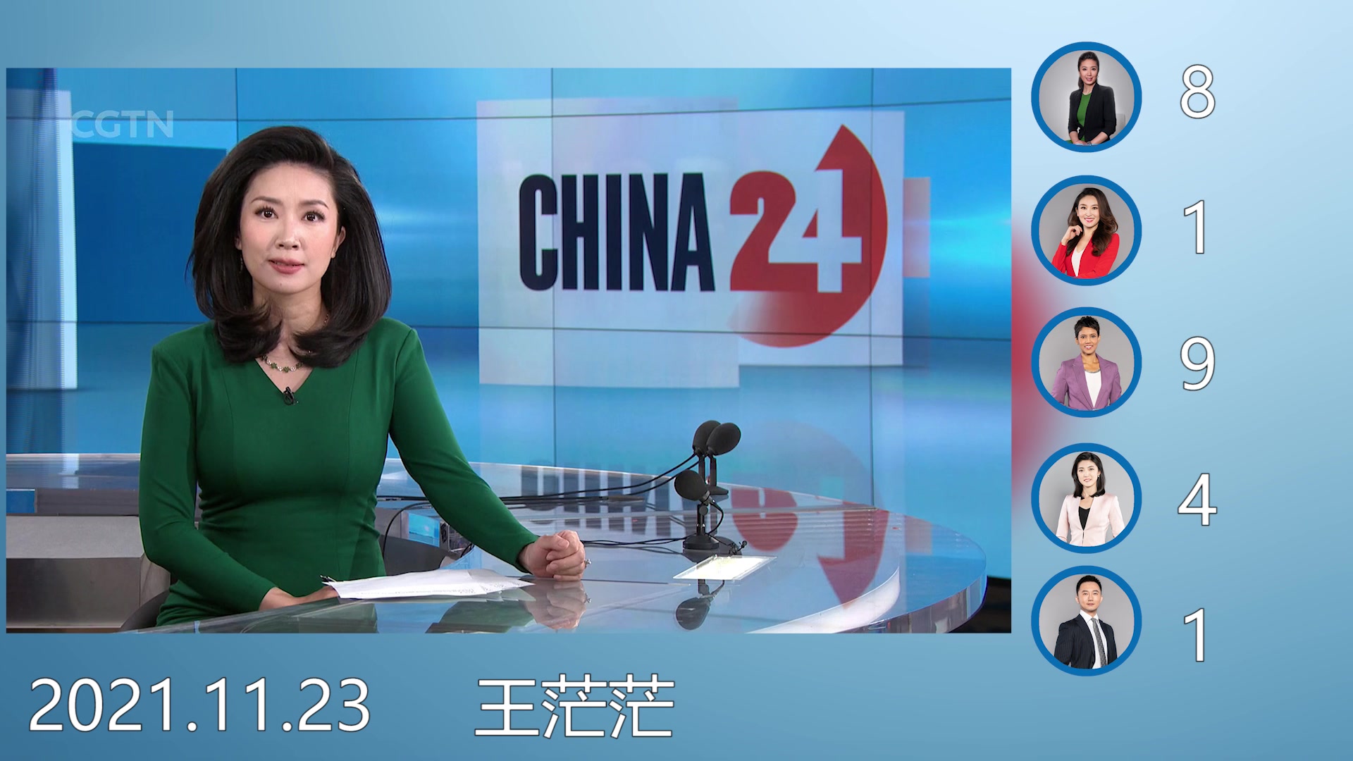 [图]【主播记录】CGTN China24 2021.11主播记录