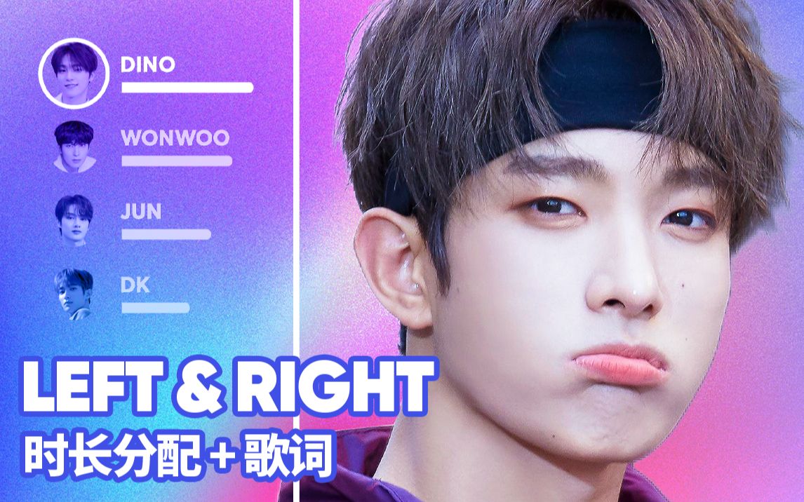 [图]SEVENTEEN - Left & Right 时长分配+歌词 冲呀应求