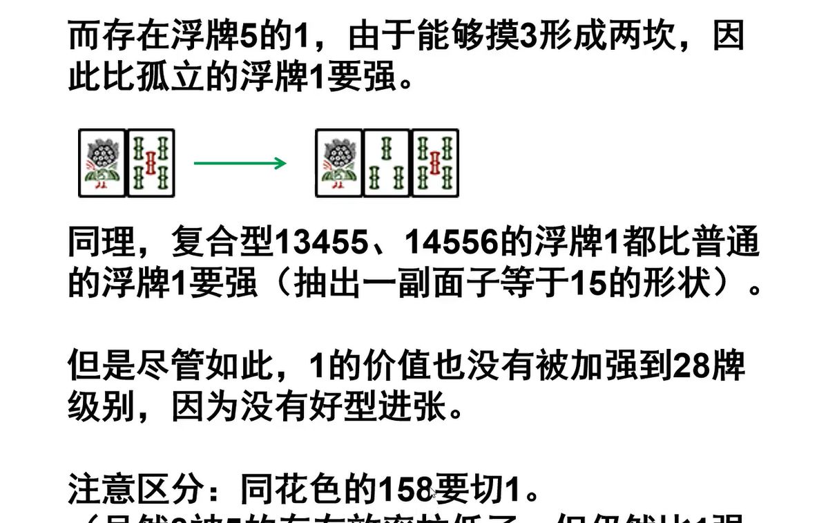 [图]【日麻】新人牌效率讲座2.0来了！从另一个维度分析麻将牌效率，最全面最系统解析牌效口诀！