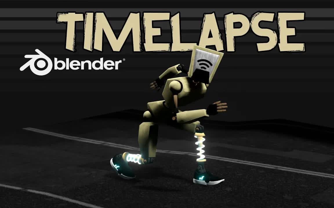 [图]iBlender中文版插件 Blender 2.93 3D 机器人角色创建游戏中时光倒流 教程Blender插件