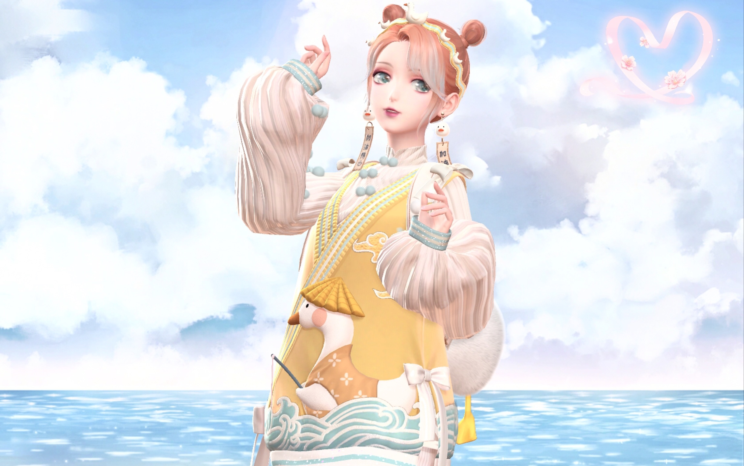 闪耀暖暖 加油鸭 复苏过程 复苏前后展示