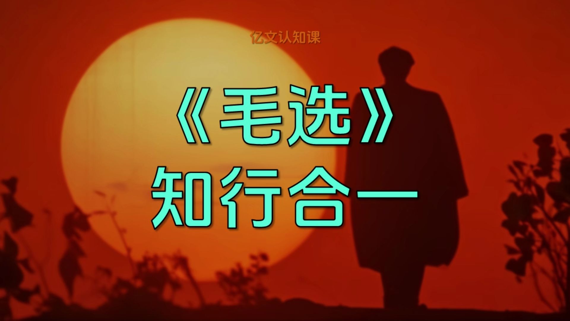成为顶级高手的本质心法！毛选神文《实践论》