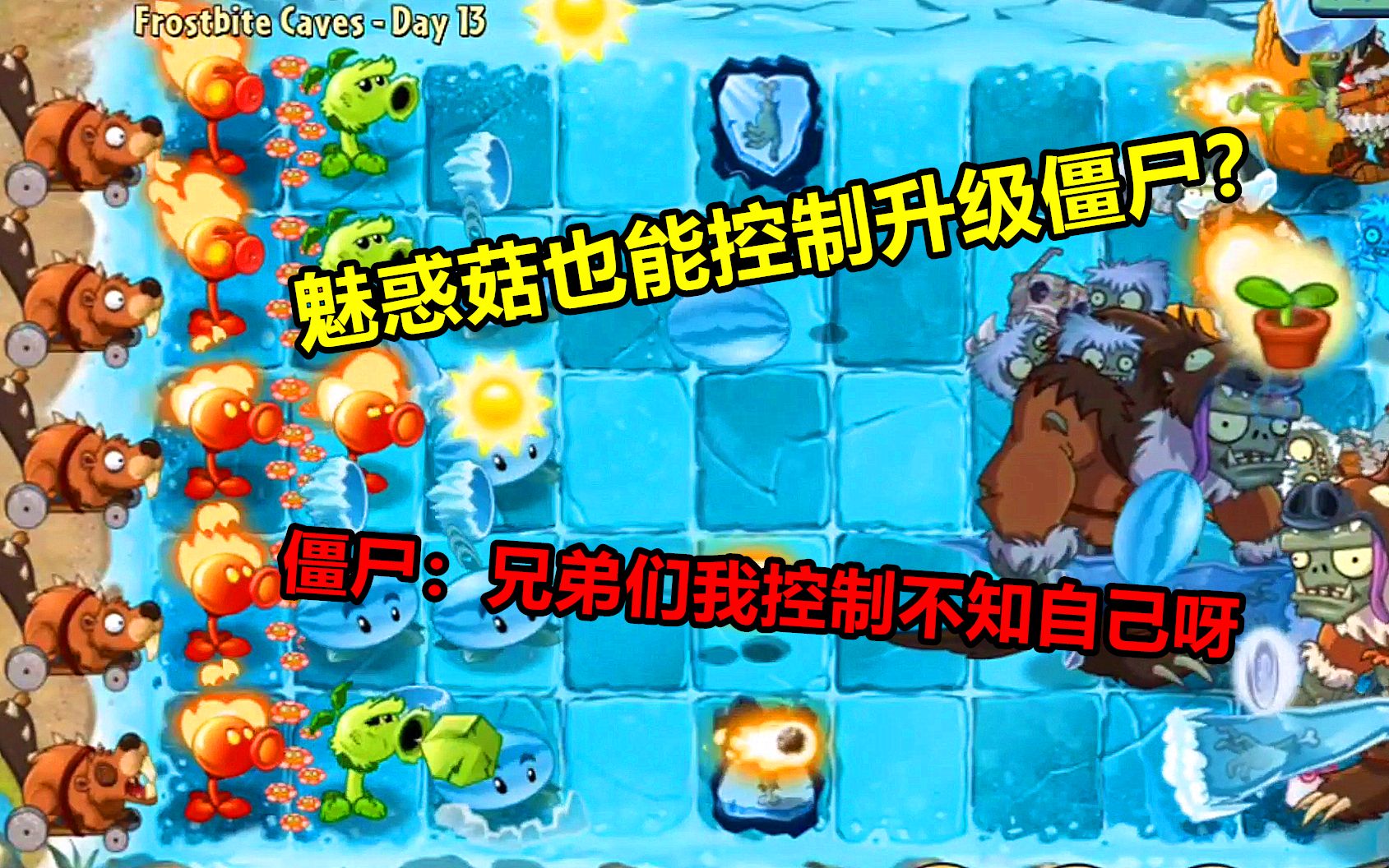 活动  pvz2国际版:魅惑菇也有奇效?僵尸吃了之后,秒变无敌巨人僵尸?