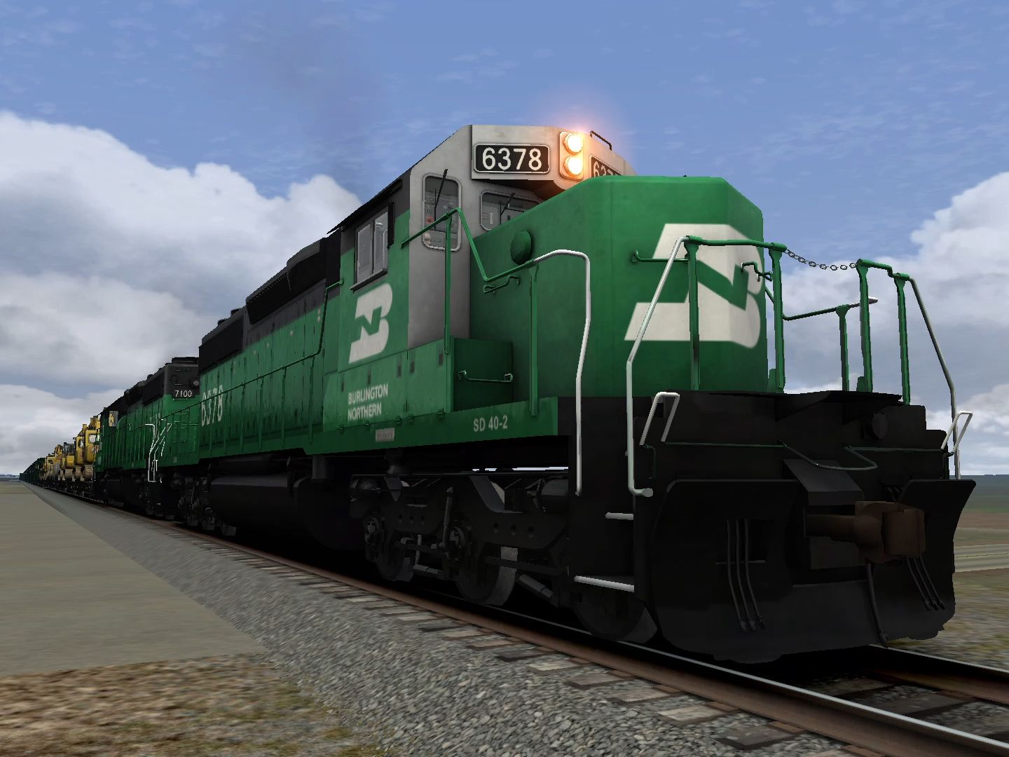 模拟火车tsc:sd-40型内燃机车(bnsf) 新的大机即将出现(第一部分)