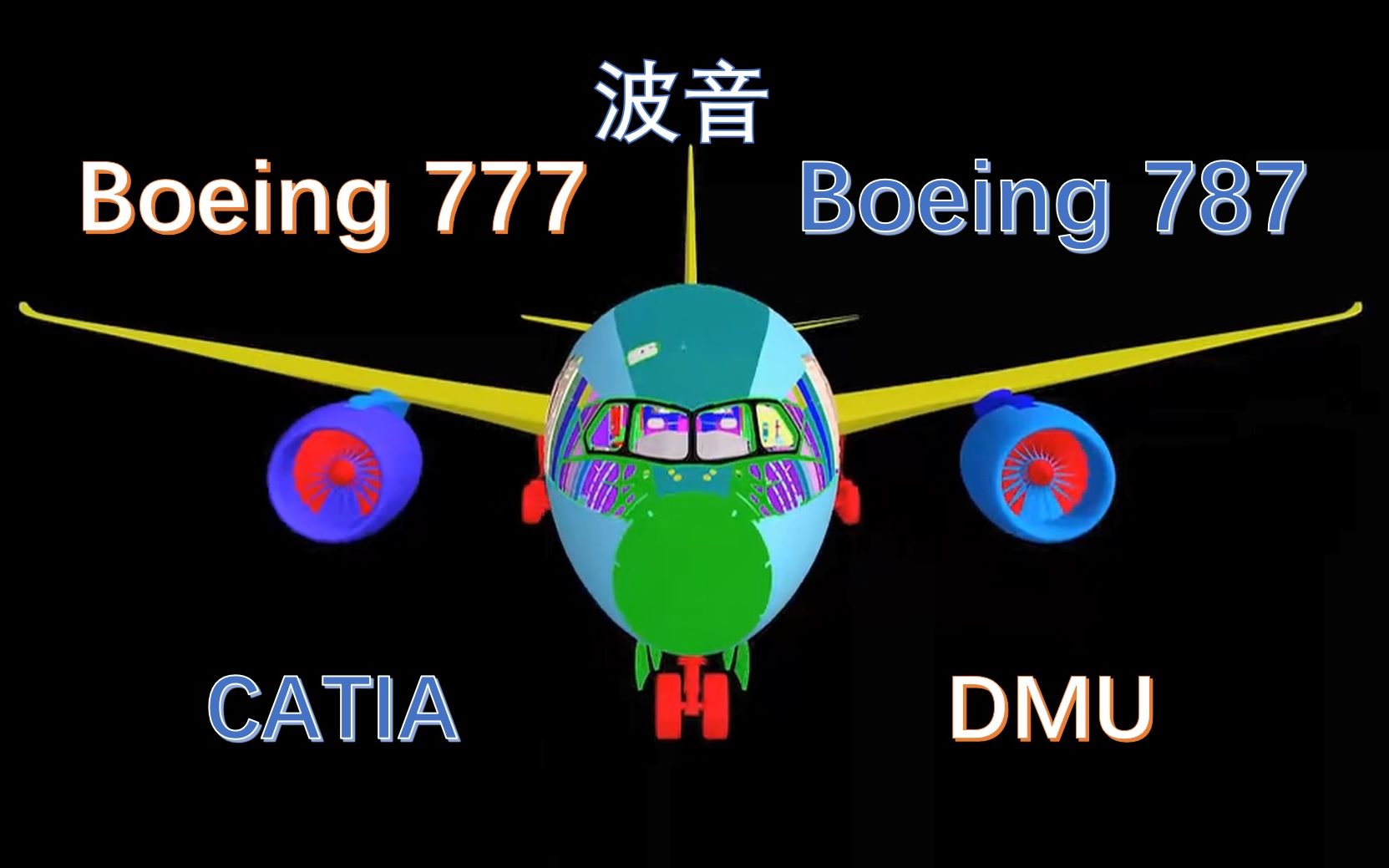 带你见识飞机数模——波音777、787三维CATIA数模哔哩哔哩bilibili