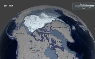 下载视频: NASA用动画展示北极海冰消融：2050年北极海冰可能完全消失