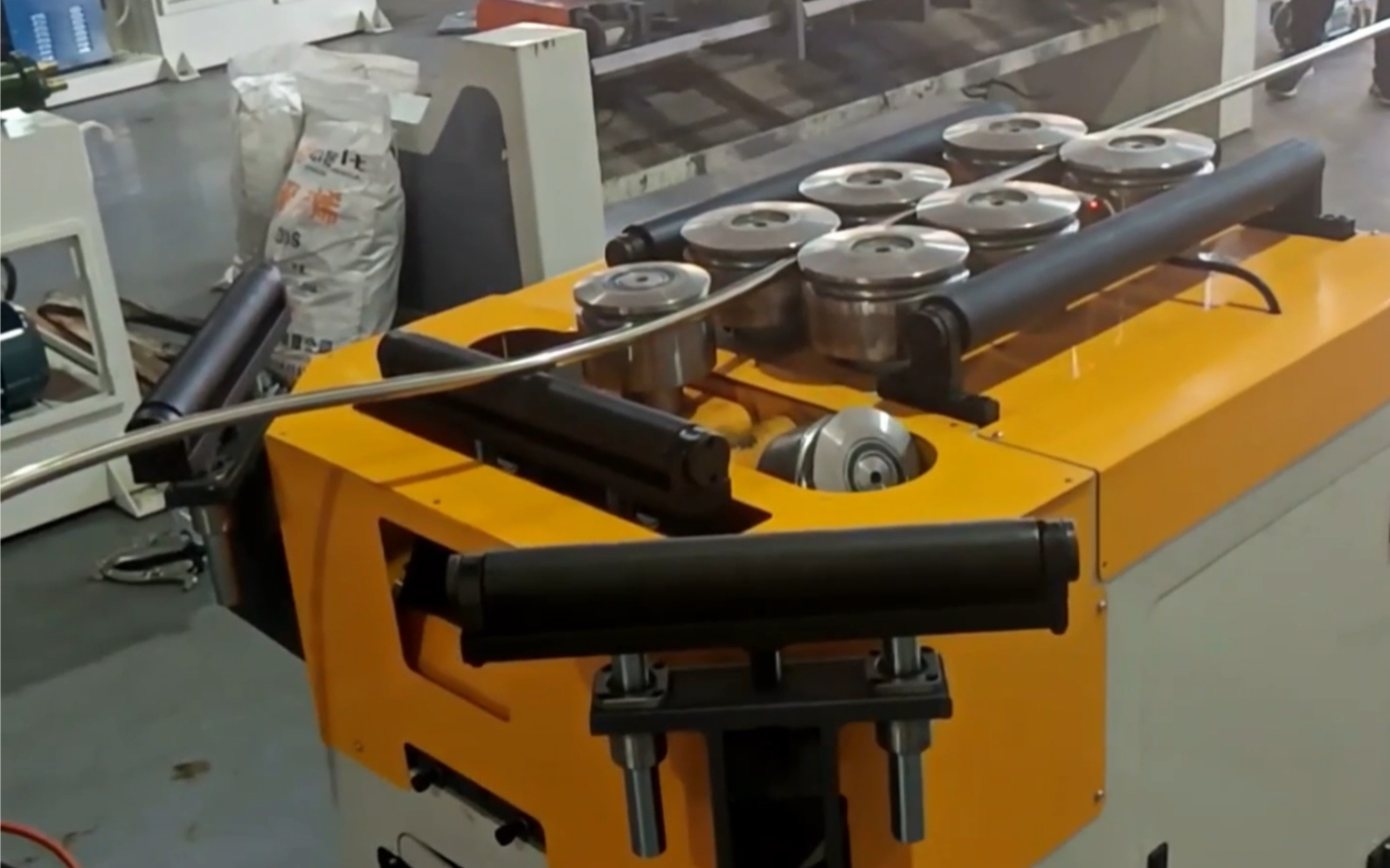 双伺服滚圆机全自动数控金属管材圆管不锈钢管s弯滚弯机弯弧机大棚