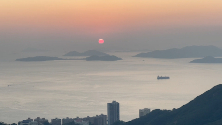 [图]香港终于要开关了 发一个今天太平山顶的日落吧