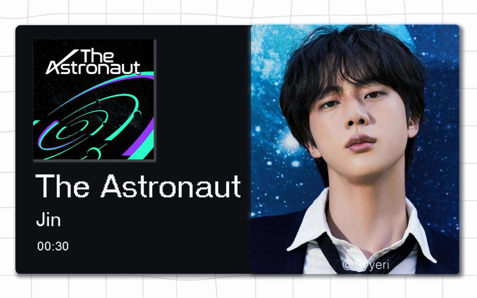 【8D环绕】The Astronaut金硕珍 请佩戴耳机使用~哔哩哔哩bilibili