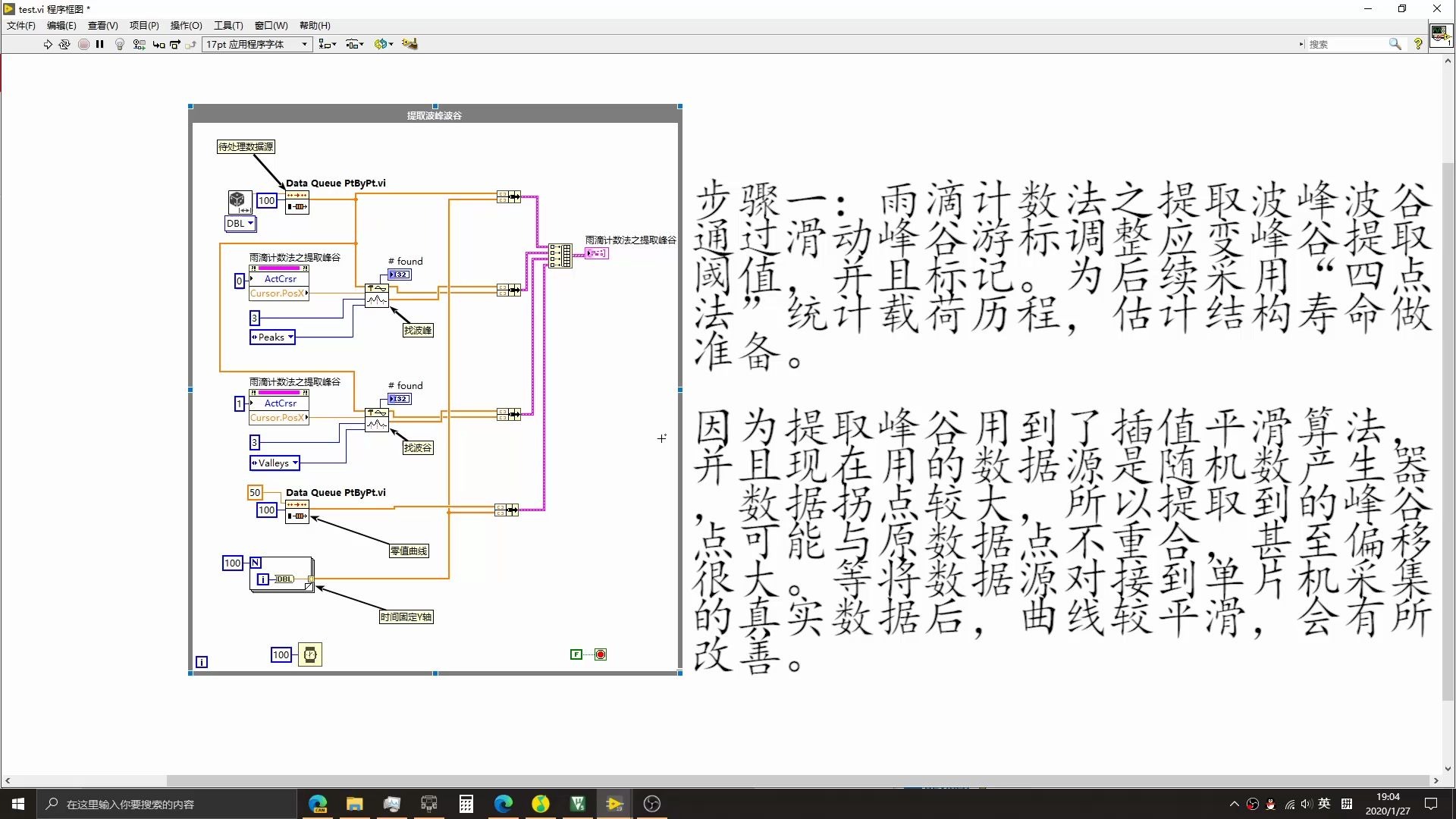 [图]【LabVIEW】雨滴计数法（一）--->波峰波谷的提取