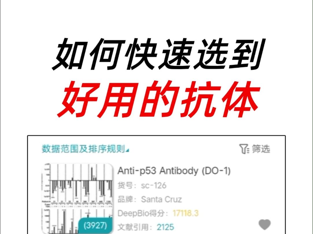教你一分钟找到好用的抗体哔哩哔哩bilibili