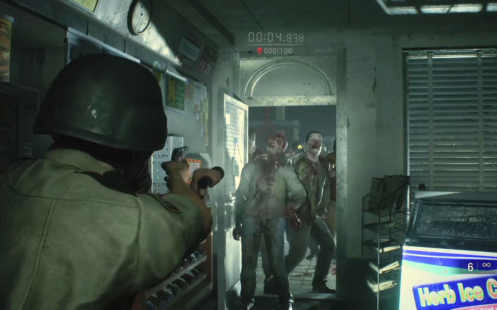 无数丧尸涌入便利店,生化危机2最难dlc无路可逃无伤流程_哔哩哔哩 (゜
