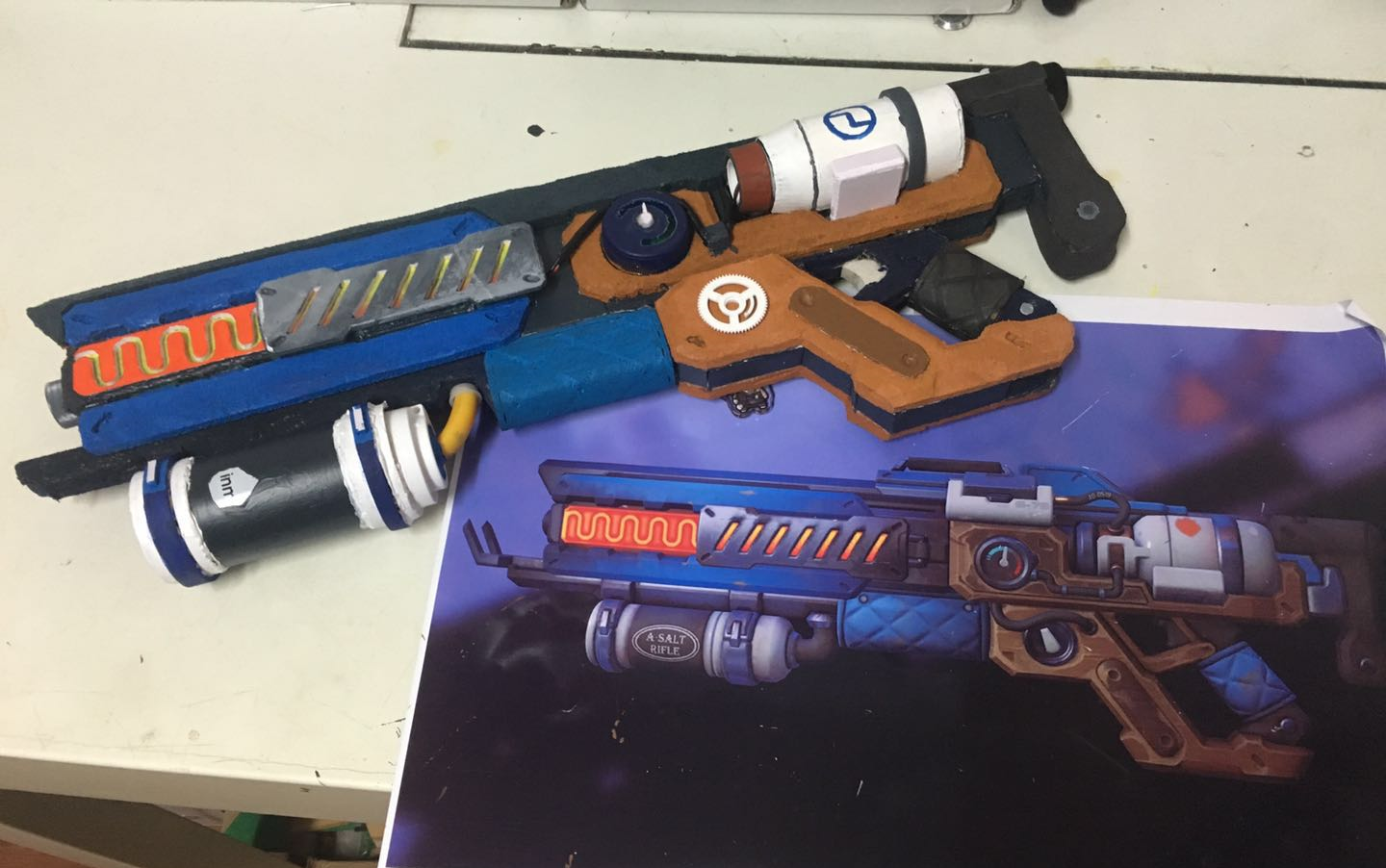 守望先锋烧烤老板士兵:76武器制作--会发光的哦~_哔哩哔哩_bilibili