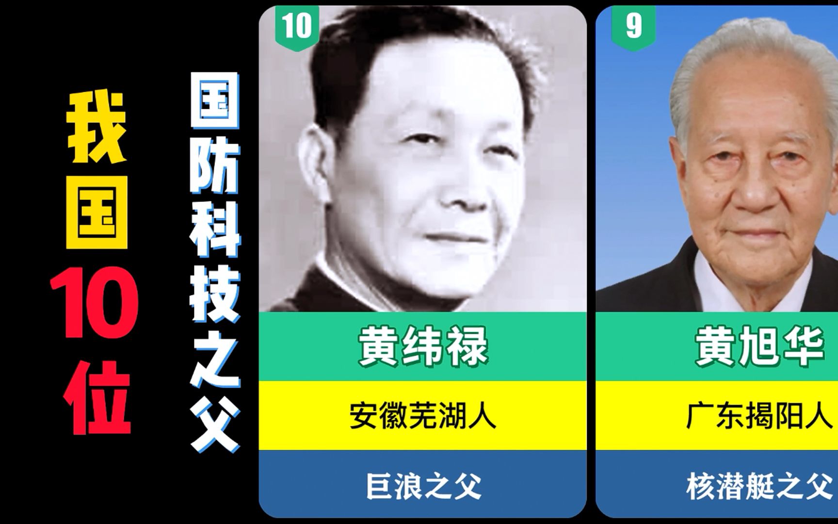 我国10位国防科技之父,他们是共和国的脊梁!哔哩哔哩bilibili