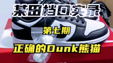 正确的dunk熊猫,为何dunk熊猫这么火哔哩哔哩bilibili