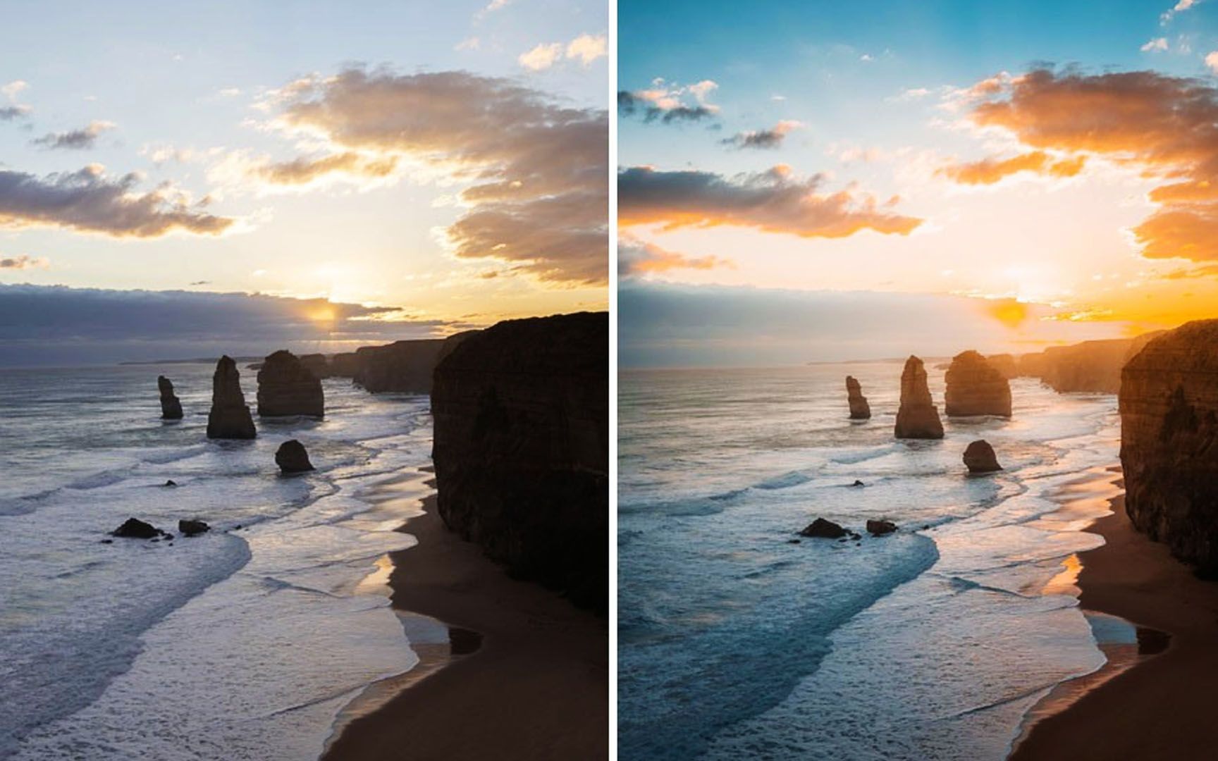 摄影师tknorth仿色思路,典型的"青橙"电影质感风,附18款预设