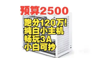 2500元给粉丝装一台纯白小主机，鲁大师跑分120万！畅玩一切3A游戏！一线品牌！不捡垃圾！是你心目中的神机吗？