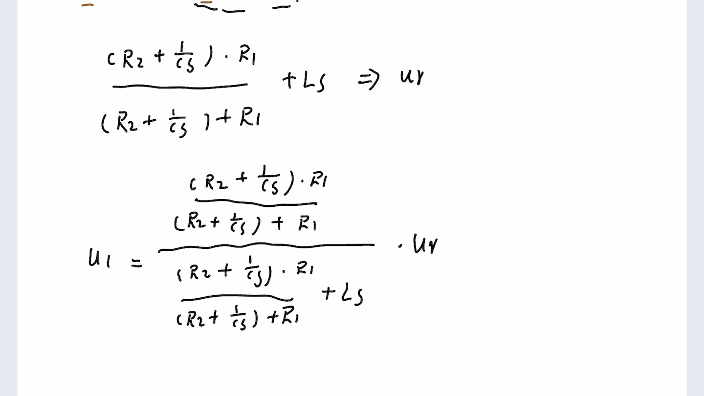 自动控制原理经典题型 电路图求传函(复阻抗法)哔哩哔哩bilibili