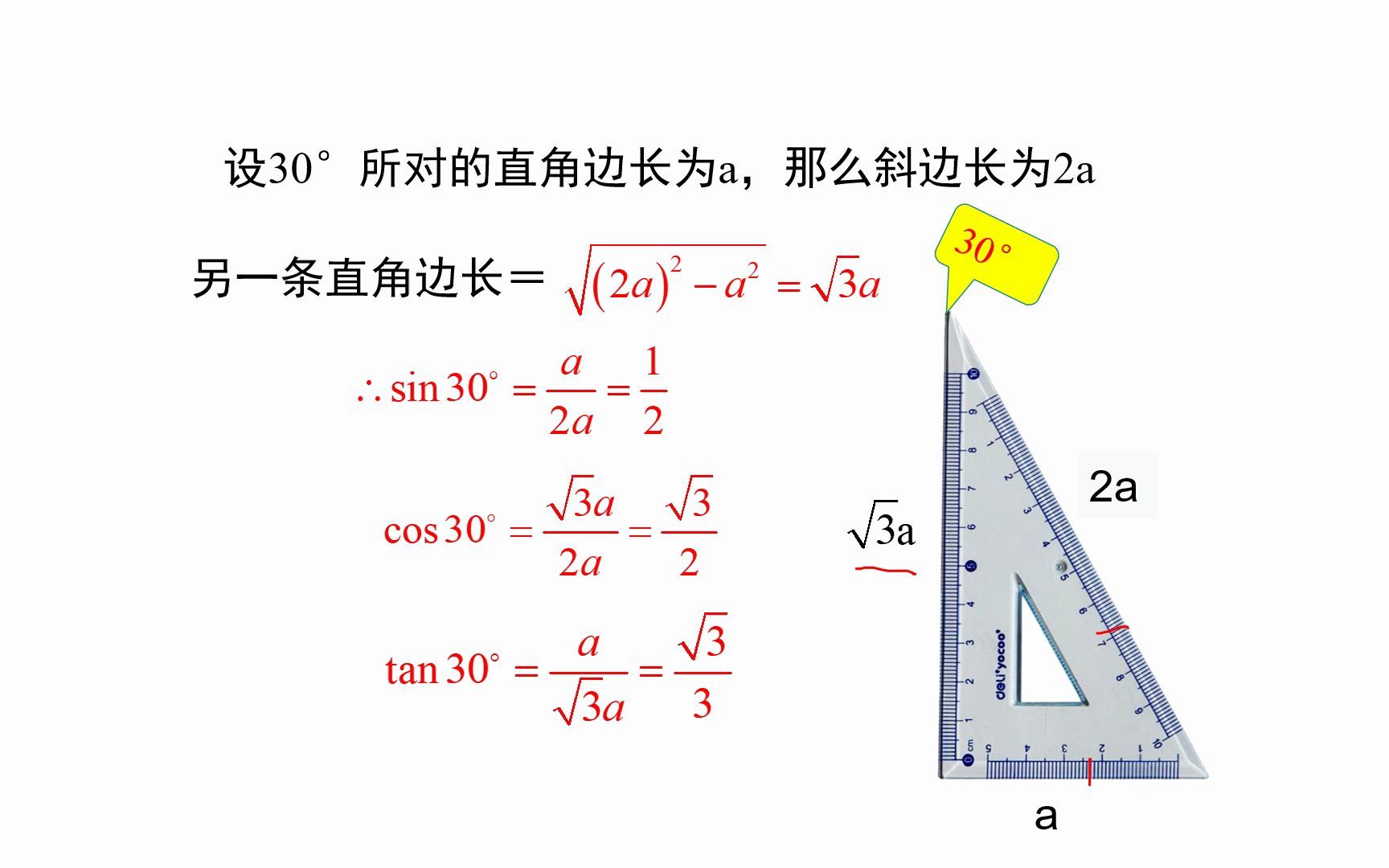 1.2、30Ⱜ45Ⱜ60ⰮŠ角的三角函数值哔哩哔哩bilibili