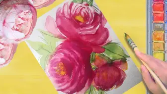 水彩透明花朵 如何画清爽透明的花朵一步一步绘画教程 哔哩哔哩 Bilibili