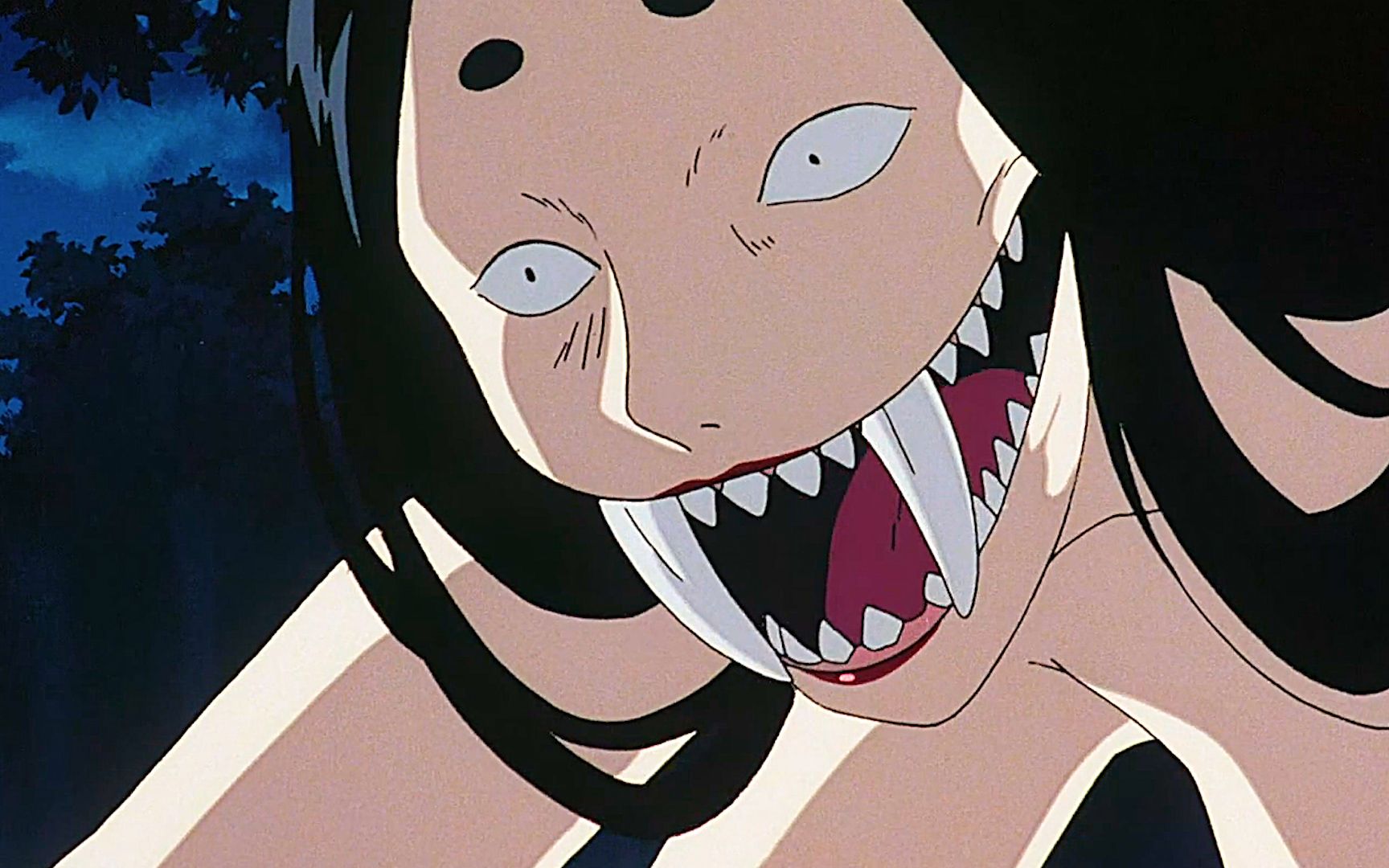 女妖吃下四魂之玉,化身恐怖大boss,村民们纷纷落荒而逃