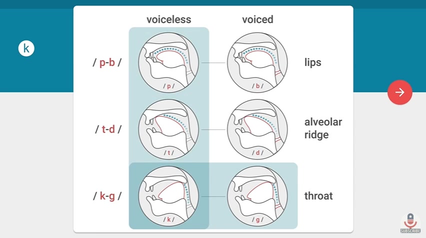 voiced consonant图片