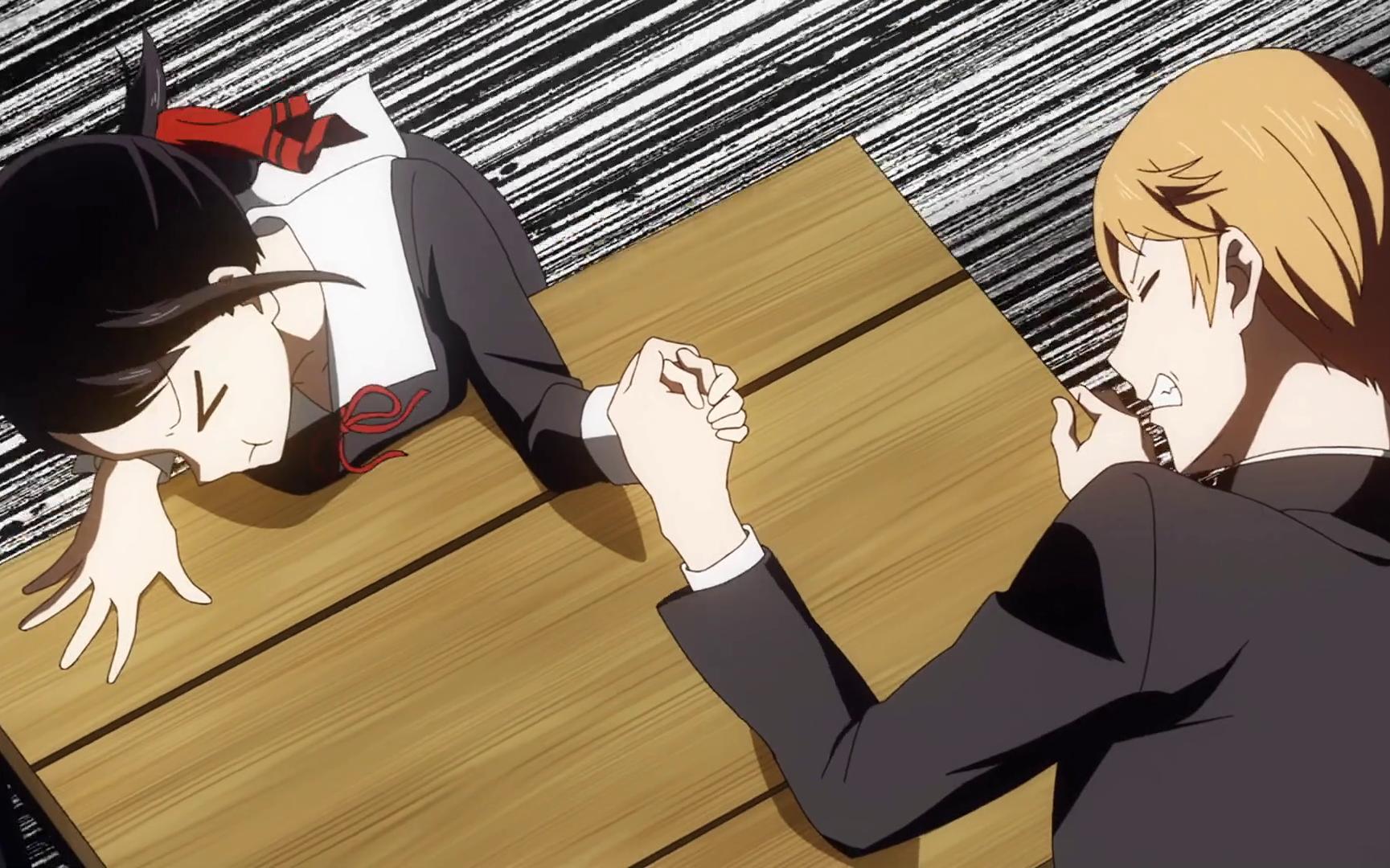 掰手腕大赛 × 借机摸手