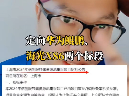 A股爆了,上交所系统崩了!紧急采购8520万国产CPU服务器哔哩哔哩bilibili